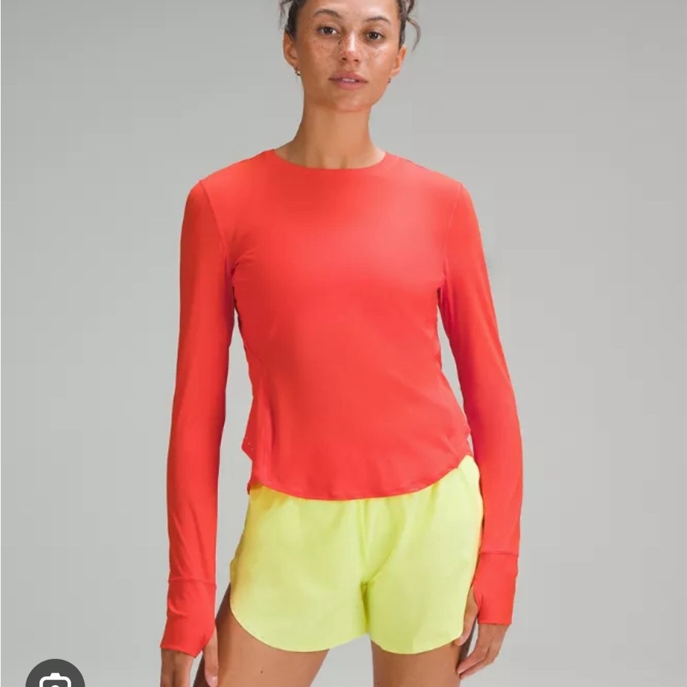 Lululemon Foldover Longsleeve Running Shirt. Size 4.